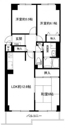 8階建ての最上階につき眺望・風通し良好